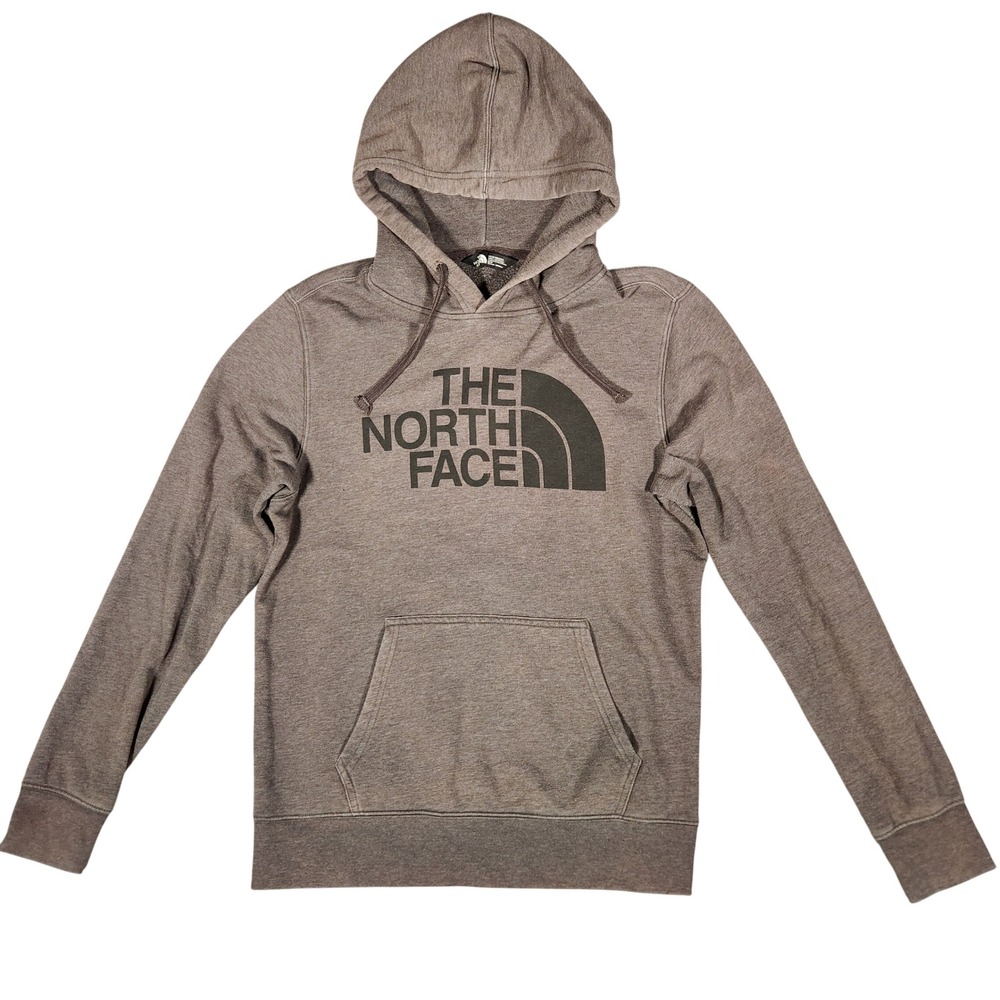 The North Face Hoodie Mens Medium Brown Excellent Half Dome Pullover A3VHC